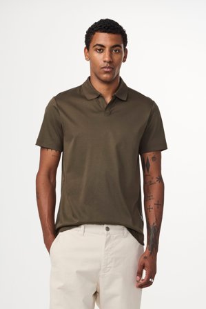 NN.07 Paul 3525 Polo Herren Grün Bio-Baumwolle