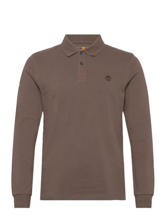 Timberland Ls Millers River Pique Polo - Brown - L