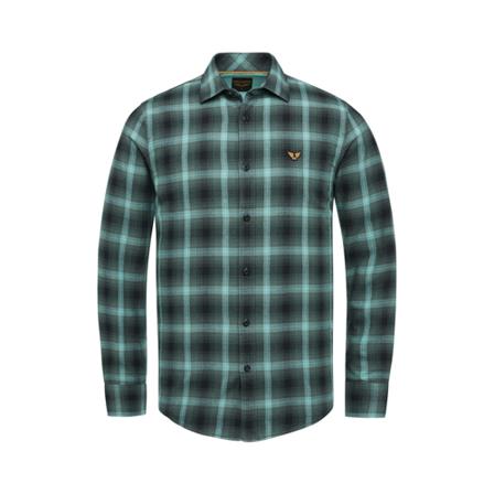 PME Legend Verhemd- PME L/S Shirt CTN Yarn Dyed Twill Check , Groen , Heren , Maat: 2XL