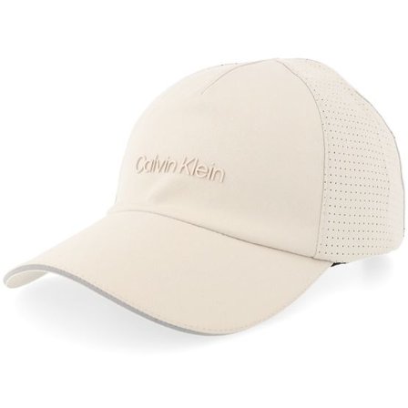 Calvin Klein - Beige unconstructed Keps - Micro Twill W Silicone Stony Beige Dad Cap @ Hatstore
