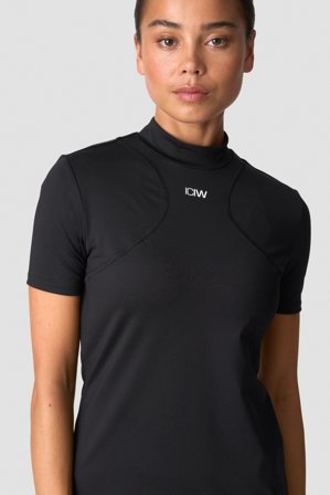 ICANIWILL - Contrast T-shirt Black - Dam - Träningskläder från ICIW