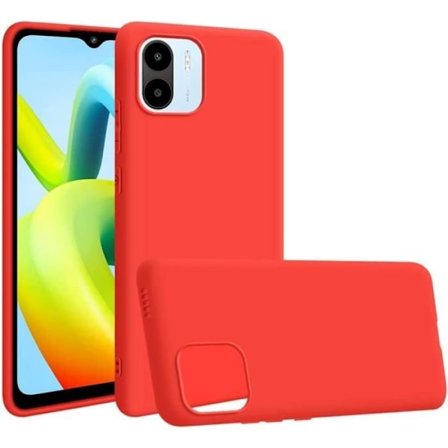 Skyddsfodral - Xiaomi - Redmi A1/A2 - Flytande Silikon - Stötabsorberande - Röd