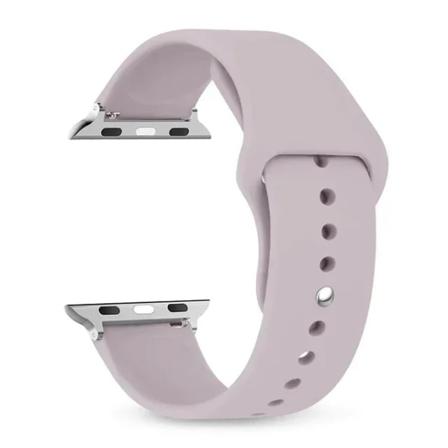 Silikonrem för Apple Watch -band 40 mm 44 mm 49 mm 45 mm 41 mm 38 mm 42 mm bältesarmband iWatch-serien 9 8 7 6 5 3 SE ultra 2 band 08 lavender 42 44 