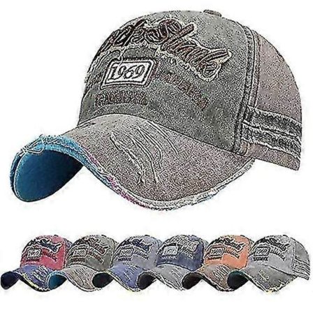 Denim kasket til voksne Denim baseball kasketter til vintage herre baseball kasketter til unisex voksne