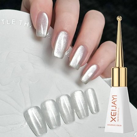 XEIJAYI Rosa Kattöga Gel Nagellack Keramisk Magnetisk Gel UV Semi-permanent Emaljer Lack Nagelmaterial För Professionella Gel