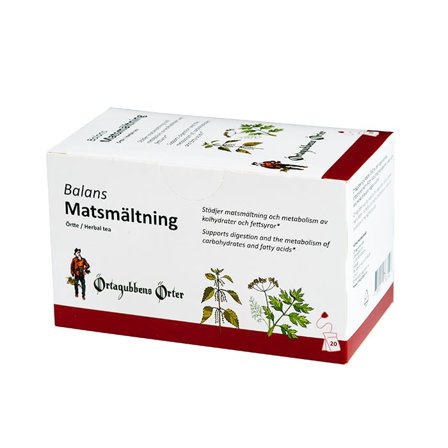 Örtagubben Balans Matsmältning 20 Tepåsar