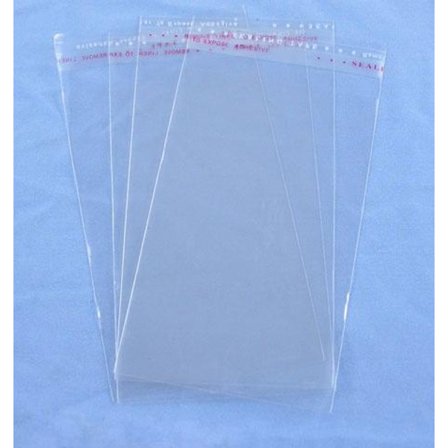 100 Självhäftande cellofanpåsar 11x 6 cm (innermått 9x6)