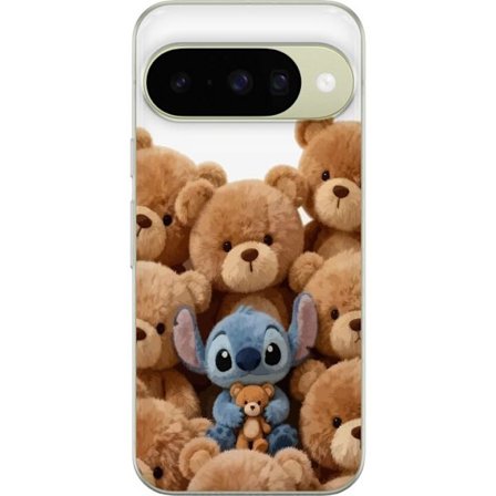 Kompatibel Mobilcover til Google Google Pixel 10 Sød og sikker illustration med Stitch omgivet af bamser, der skaber en varm og legende følelse for