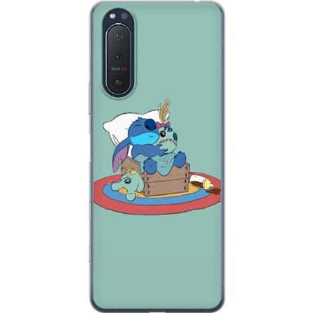 Sony Xperia 5 II L pin kyv kuori Stitch nukkui hyvin