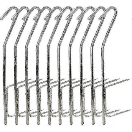 10 stk. røgkroge til rygning af fisk til BBQ-røgovn