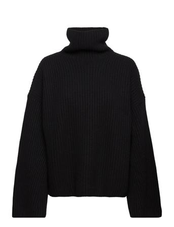 Azalea Sweater Turtleneck Rullekravetrøje Sort House Of Dagmar