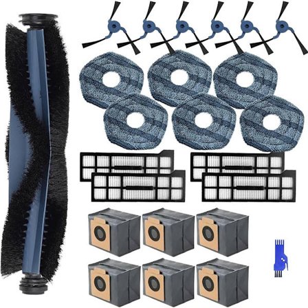 Passer til Eufy X10 Pro Omni robotstøvsuger reservedele, 24 stk. reservedele