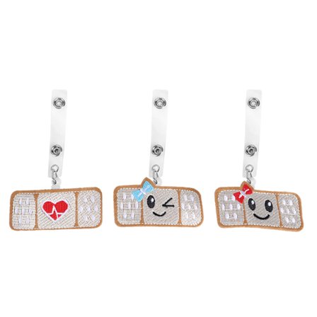 3 st 360 graders roterande märkesrulle rosett hjärtform infällbar anställd kort märkesklämma beige röd rosett blå rosett rött hjärta