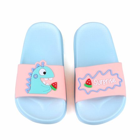 Gutter Jenter Søte Slidesandaler Sommer Barn Vannsko Bad Strand Bassengtøfler Sklisikker sandal tøfler for unisex (15,5 cm)