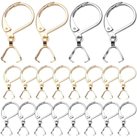 20 stk franske øreringe kroge vedhæng lås leverback øretråde