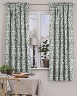 Kanallängd Höstfrukt med tryckt motiv 2-pack Grön - 140x170 cm - Linea