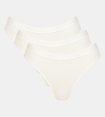 Sloggi Go Casual High leg 3-Pak Silk White M, Tøj & Bolig, Dametrusser, Øvrige