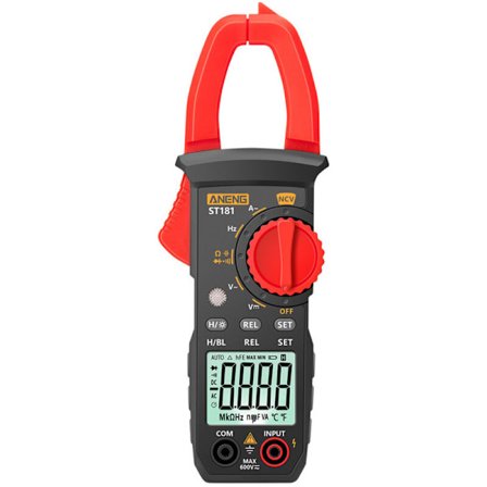ST181 Digital Tångmätare DC/AC Ström 4000 Räkningar Multimeter Amperemeter Spänningstestare Bil Amp Hz Kapacitans
