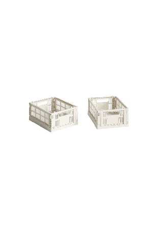 HAY Colour Crate Mini Set of 2 Förvaring Vit