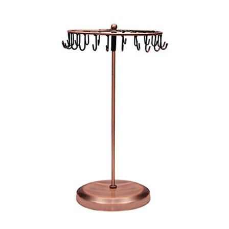 23 Kroge Roterende Halskæde Display Holder Vedhæng Armbånd Smykkestativ