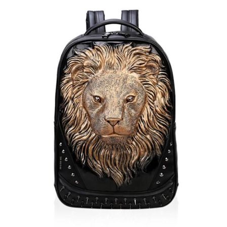 Ryggsäck - TD - 3D Drake - PU läder - Avslappnad - Trendig