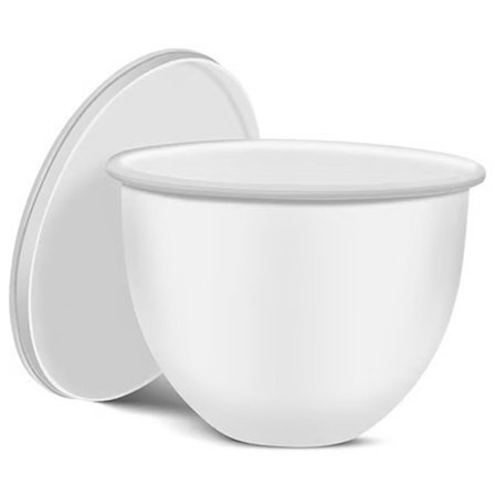 ING Silikone Røreskål, Blender Skålforing, 24,5 × 24,5 × 18,5 cm, Erstatning for Røreskål, Tåler Opvaskemaskine, Tilbehør, Passer til KitchenAid 