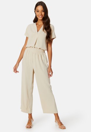 BUBBLEROOM Smock Waist Ankle Trousers Klær