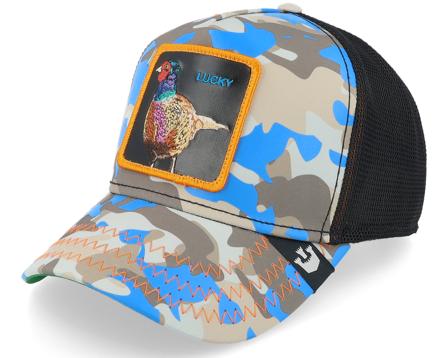 Luck Stays Down Blue Trucker - Goorin Bros.