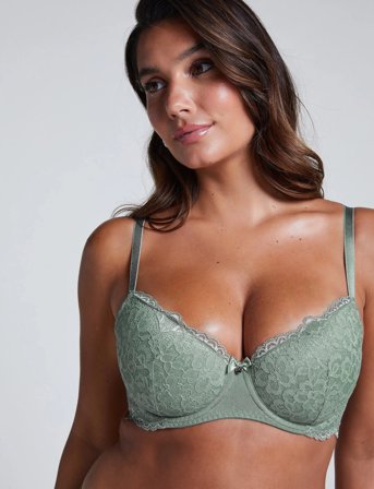 Hunkemöller Marine Padded Underwired Bra - Green - C x 70