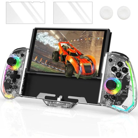 Switch-controllere til Nintendo Switch/OLED, RREAKA Opgraderet Ergonomisk Håndholdt Tilstand Nintendo Switch OLED