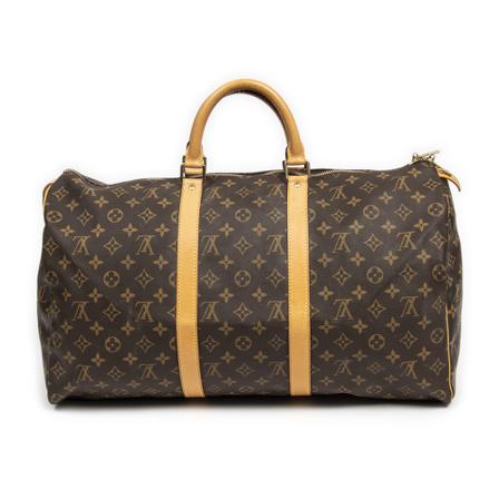 Louis Vuitton Vintage, Pre-owned Keepall 50 Bruin, unisex, Maat:ONE Size