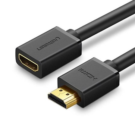 Ugreen HDMI Hane Till HDMI Hona 2.0 Kabel 4K 1m - Svart