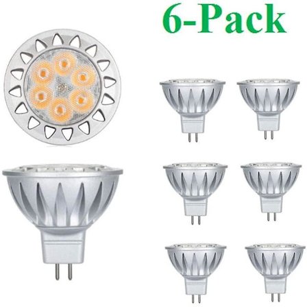 TAIAN MR16 7W GU5.3 LED Pære Udskiftning 50W-75W Halogenækvivalent, 2700K Varmt Hvidt, 12V Lav Spænding
