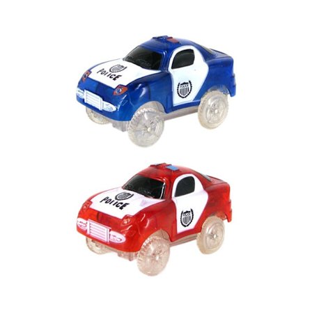 Leketogbiler Kompatible Med De Fleste Leketogbaner Lysende Erstatningsbiler Leker Kvalitetsgaver 2 stk