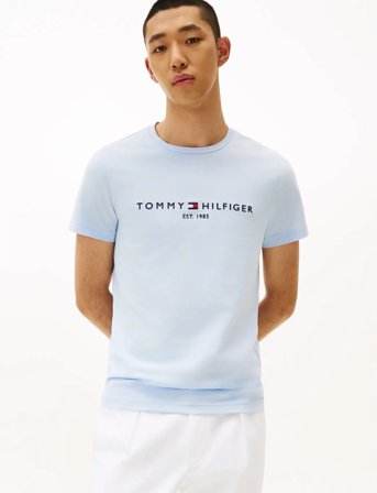 Tommy Hilfiger Tommy Logo Tee - Blue - XL