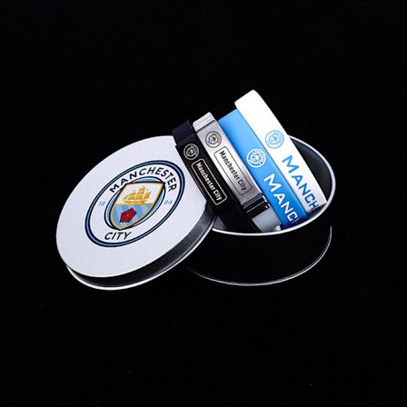 Fotbollsklubbs vapenarmband [rund ask] 4 armband [Manchester City]