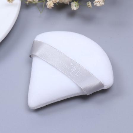Mini Triangle Velvet Facial Face Puff Kosmetisk Makeup Cotton Sa White One Size
