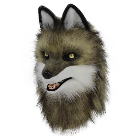 Plyschdjur Hund Räv Mask Headset Full Head Beast Head Färdig Beast Head Cosplay Kostym