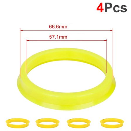 4 stk./sæt Biltilbehør Plastik Hjul Nav Centreringsring 73,1 til 67,1 Hjul Nav Ring OD = 73,1 mm ID = 67,1 mm Hjul Center Ring