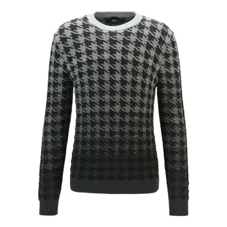 Hugo Boss Regular Fit sweater 3D processing Kambage Model 50411481 Grå, Herre