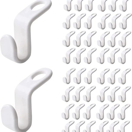 Pakke med 50 kleshengeropphengskroker, plassbesparende kleshengere, kleshengeroppheng