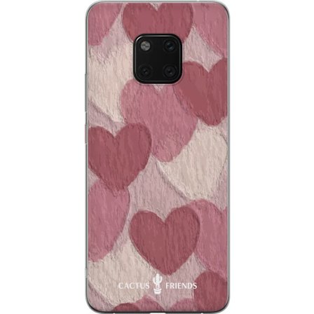 Kompatibelt Mobildeksel til Huawei Huawei Mate 20 Pro Cactus and Friends - Blush Paper Hearts