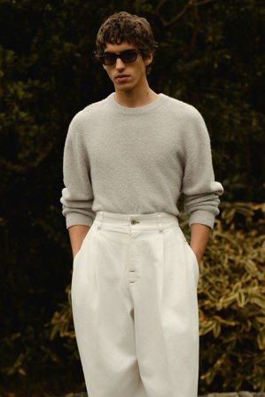 Soft Goat - Men's Boucle Crewneck - L - Sand