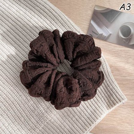 Soft Hair Scrunchies Enfärgade hårband för flickor hästsvans