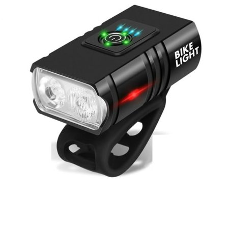 Cykel Lys 1000LM USB Genopladelig Strøm Skærm MTB Bjerg Vejevej Cykel Foran Lampe