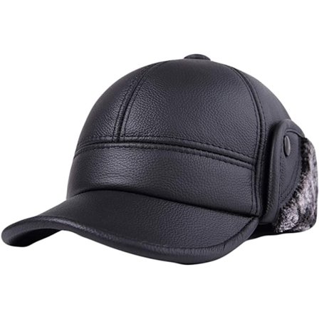 Herre skinn og fuskepels Chapkas vinter russisk varm vanlig lue