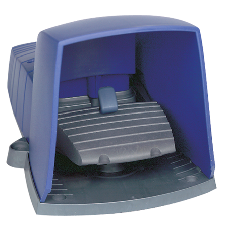 Schneider Electric XPEB510 Fotpedal med kåpe Blå, 1 kontakt, Elfordeling & strømforsyning