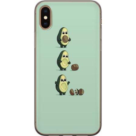 Apple iPhone X Gjennomsiktig deksel Avokado