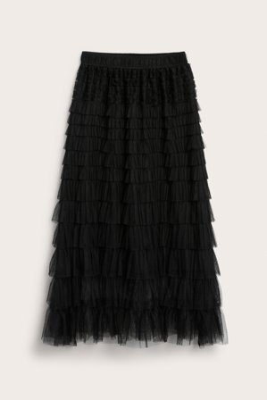 Kappahl | Długa spódnica tiulowa Czarne M | Czarne