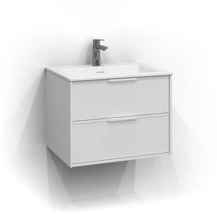 Svedbergs Epos 150621 Tvättställsskåp askfärgad, 2 lådor Vit, Badrum